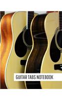 Guitar Tabs Notebook: Blank Guitar Tabs Notebook with Chord Spaces