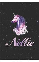 Nellie: Funny Sayings First Name Personalized Customized Names Gift Birthday Girl Women Notebook Journal