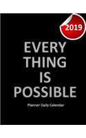 Planner Daily Calendar 2019