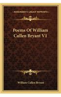 Poems Of William Cullen Bryant V1: (English)