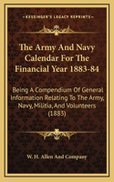 Army And Navy Calendar For The Financial Year 1883-84