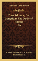 Kurze Erklarung Des Evangeliums Und Der Briefe Johannis (1852)