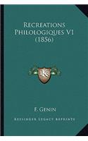 Recreations Philologiques V1 (1856)