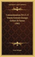 Commemorazione Di S. E. Il Tenente Generale Giuseppe Gerbaix De Sonnaz (1905)