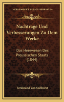 Nachtrage Und Verbesserungen Zu Dem Werke