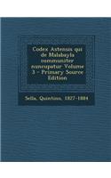 Codex Astensis Qui de Malabayla Communiter Nuncupatur Volume 3