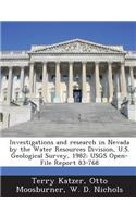 Investigations and Research in Nevada by the Water Resources Division, U.S. Geological Survey, 1982