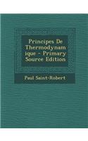 Principes de Thermodynamique