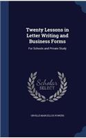 Twenty Lessons in Letter Writing and Business Forms