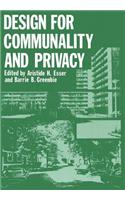 Design for Communality and Privacy