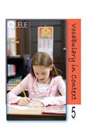 Queue Vocabulary in Context Grade 5