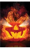Infernal Jack-O-Lantern Grid Notebook