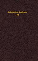 Automotive Engineer Log: Logbook, Journal - 102 pages, 5 x 8 inches