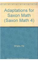 Student Adaptation Workbook B: (Saxon Math 4)