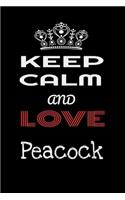Keep Calm And Love Peacock