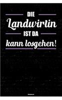 Die Landwirtin ist da kann losgehen! Notizbuch