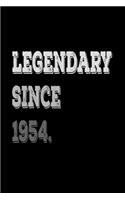 Legendary Since 1954: Journal Composition Notebook 7.44" x 9.69" 100 pages 50 sheets