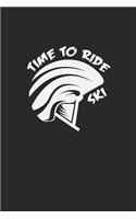 Time to ride ski: 6x9 Ski - blank with numbers paper - notebook - notes