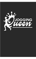 Jogging queen: 6x9 Jogging - lined - ruled paper - notebook - notes