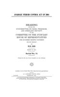 Anabolic Steroid Control Act of 2004
