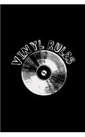 Vinyl rules: 6x9 VINYL - lined - ruled paper - notebook - notes