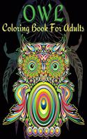 Owl Coloring Book For Adults