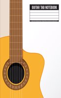 Guitar Tab Notebook: (Large Print 8.5"x11") Blank Guitar Tab Book - 108 Pages Staff Paper For Guitar With Lyric, Chord Boxes, Staff, TAB: Guitar Tab Notebook(1 Guitar Tab Notebook)