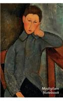 Modigliani Notebook: The Boy Journal - 100-Page Beautiful Lined Art Notebook - 6 X 9 Artsy Journal Notebook (Art Masterpieces)