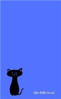 Kitten Bullet Journal: Small Dotted Bullet Journal or Notebook, Blue, 5x8, White Paper