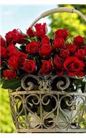 Red Rose Bouquet in a Metal Flower Pot Journal: Take Notes, Write Down Memories in this 150 Page Lined Journal