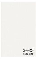 2019-2020 Weekly Planner: Plain & Simple Calendar Notebook
