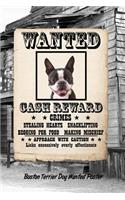 Boston Terrier Dog Wanted Poster