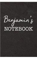 Benjamin's Notebook: Personalized Name Journal for Men Named Ben