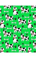 Lined Composition Notebook Journal For School Kids, Students And Teachers - Cute: 120 Page Ruled School Composition Notebook Journal With Adorable Cute Dog Pattern For Kids or Adults - 8.5 by 11 inches(51 Kool Kidz)