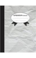 Composition Notebook, 8.5 x 11, 110 pages: Paper line: (School Notebooks)