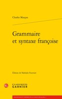 Grammaire Et Syntaxe Francoise