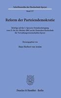Reform Der Parteiendemokratie