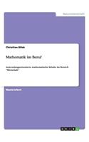 Mathematik im Beruf