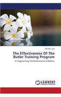 Effectiveness Of The Butler Training Program