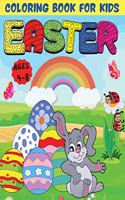 Easter coloring book for kids ages 4-8