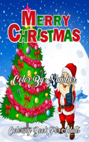 Merry Christmas Color By Number Coloring Book For Adults