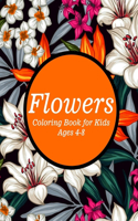 Flowers Coloring Book for Kids Ages 4-8