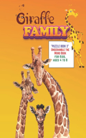 Giraffe Family: "PUZZLE BOOK 3" Unscramble the Word Book, Activity Book for Kids, Ages 4 to 8, 8.5 x 11 inches, Spelling the Word Scramble, Quiet Time for You and F
