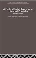 A Modern English Grammar on Historical Principles