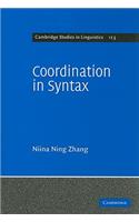 Coordination in Syntax