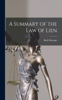 Summary of the law of Lien