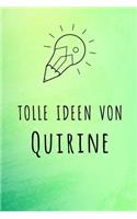 Tolle Ideen von Quirine: Kariertes Notizbuch mit 5x5 Karomuster für deinen Vornamen
