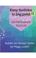 Easy Sudoku in big print 3