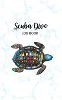 Scuba Dive Log Book: Record Pages Logbook, Gift Ideas for Divers Total of 200 Entries, Sea Turtle Design Small Travel Journal