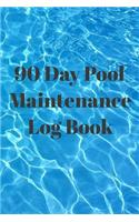 90 Day Pool Maintenance Log Book